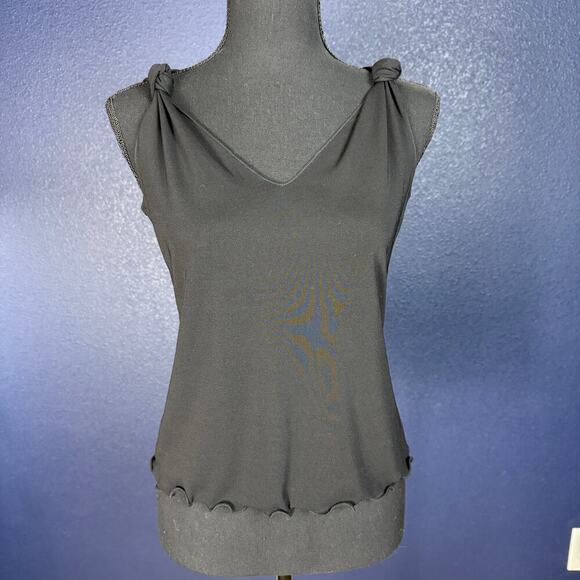 Max Studio Tops - NWT Max Studio knot top tank, black, size XS